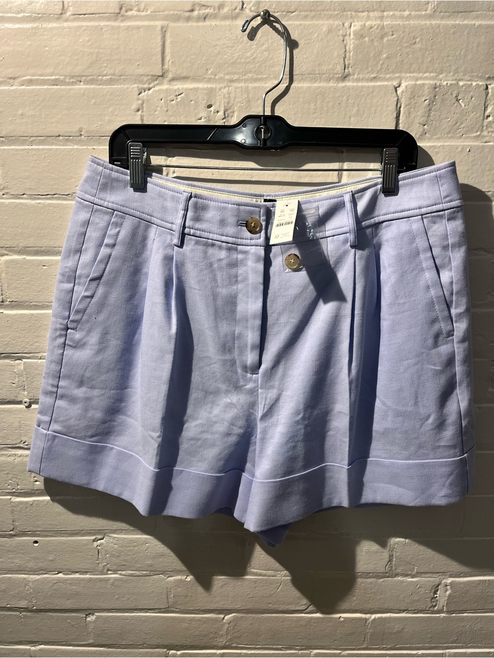 J. Crew Periwinkle Pleated Shorts NWT